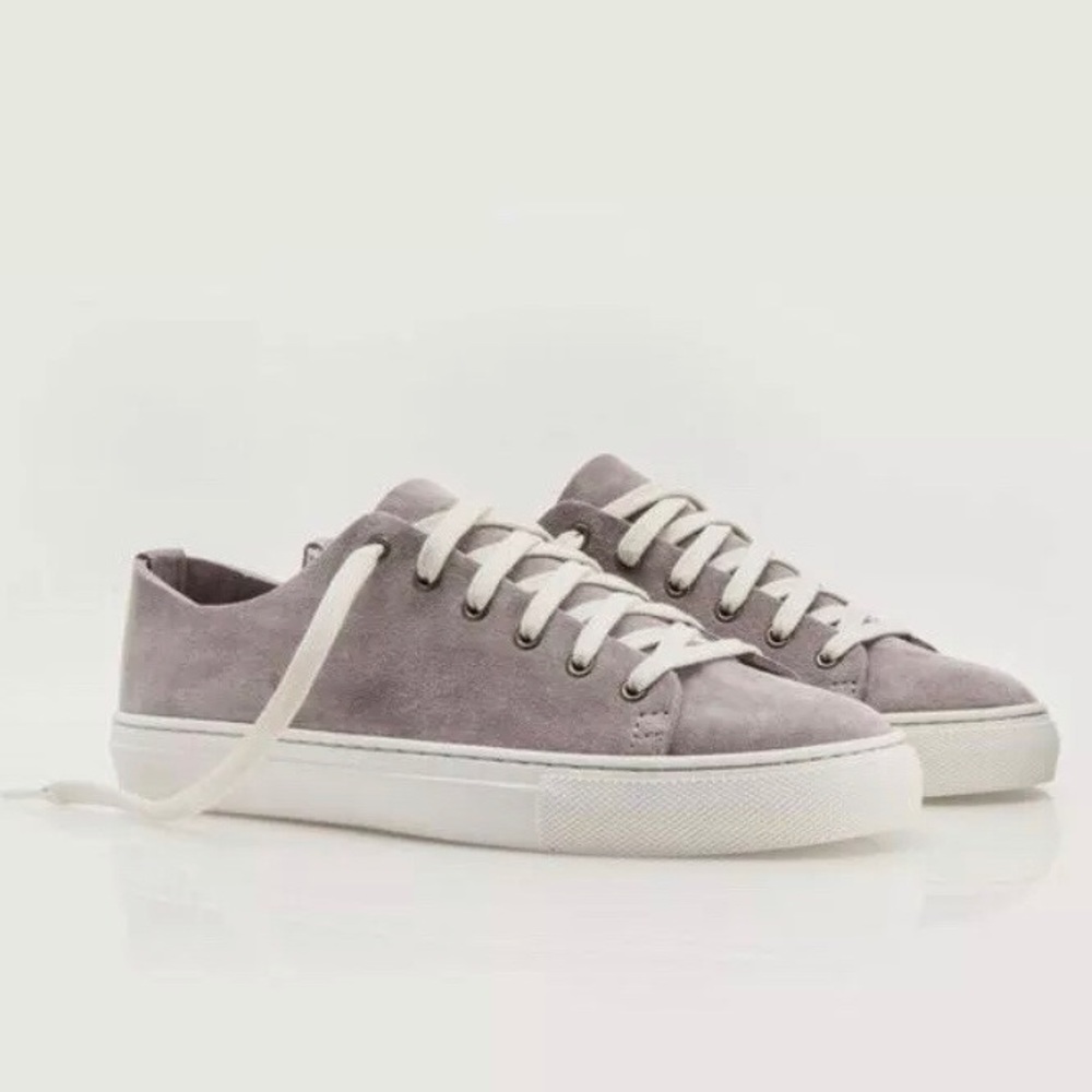 Zuzii mauve suede tennis shoes size 7